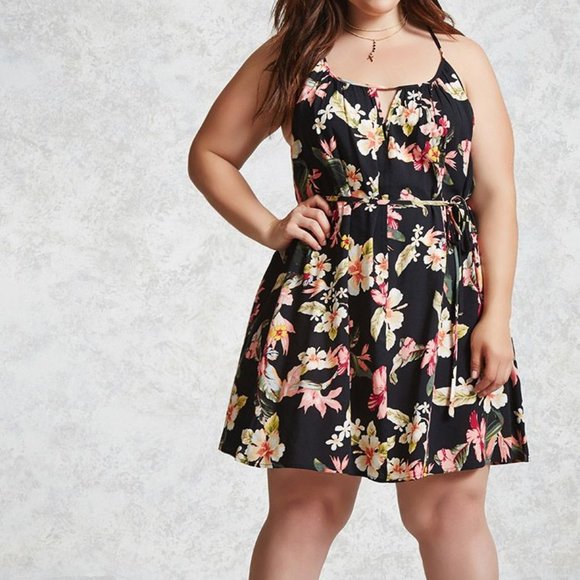 Forever 21+ plus size floral dress - Picture 1 of 1